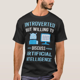 T-shirt Intelligence artificielle introvertie IA