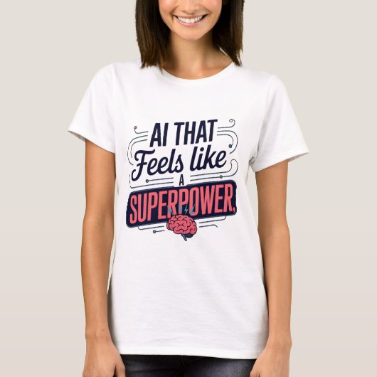 T-shirt Intelligence Artificielle Superpuissance Graphique (Devant)