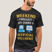 T-shirt Intelligence artificielle week-end AI (Devant)