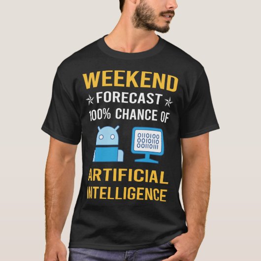 T-shirt Intelligence artificielle week-end AI (Devant)