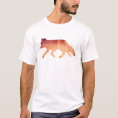 T-shirt Intelligent comme aquarelle typographique de Fox (Devant)