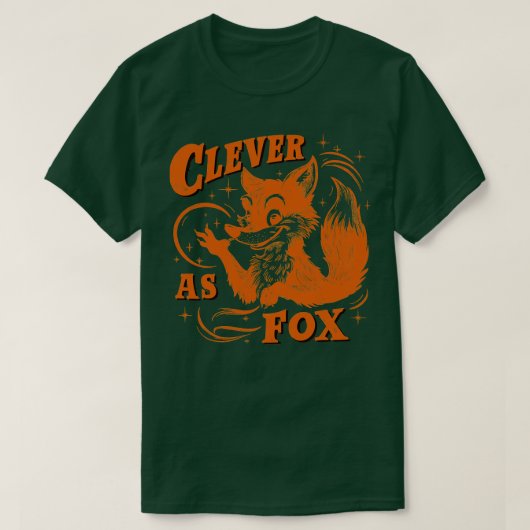 T-shirt Intelligent comme Fox (Design devant)