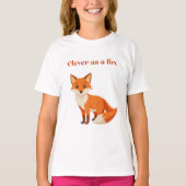 T-shirt Intelligent comme renard (Devant)