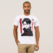 T-shirt intense Anime Hero Vector (Devant entier)