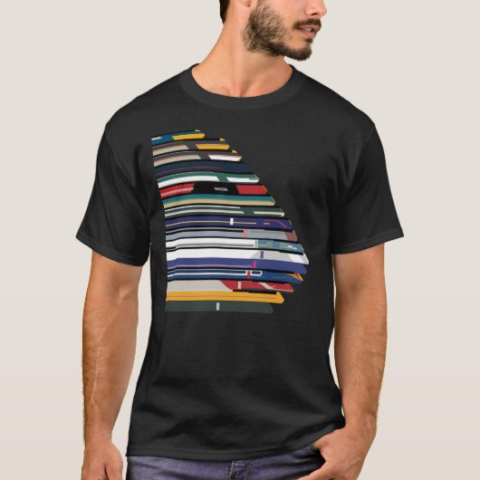 T-shirt Intercity 125 Outline In Liveries (Devant)