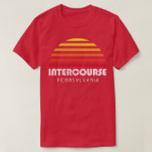 T-shirt Intercourse PA Pennsylvanie I Intercourse cardiaqu (Design devant)