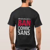 T-shirt Interdiction comique sans (Dos)