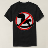 T-shirt interdiction de balancer les chevaux (Design devant)