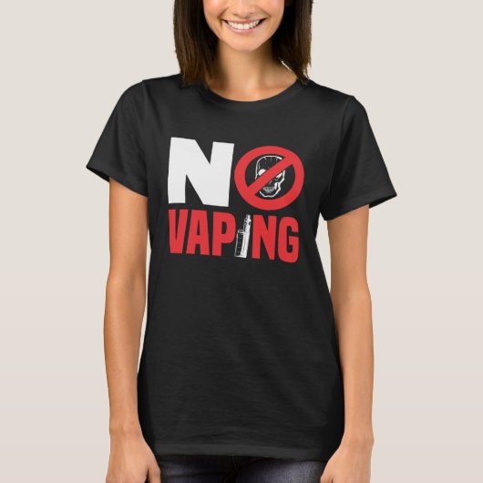 T-shirt Interdiction de vapoter (Devant)