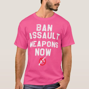 T-shirt Interdire l'attaque des armes maintenant la marche
