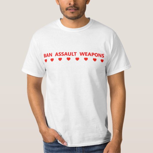 T-shirt Interdire les armes d'assaut (Devant)