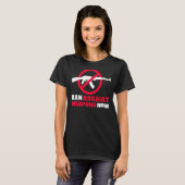 T-shirt Interdire les armes d'assaut maintenant (Devant entier)