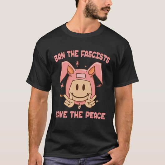 T-shirt Interdire Les Fascistes Sauver La Petite Fille De (Devant)
