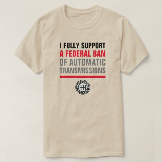 T-SHIRT INTERDIRE LES TRANSMISSIONS AUTOMATIQUES (Design devant)