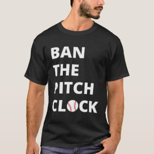 T-shirt Interdire l'horloge de lancement dans le baseball