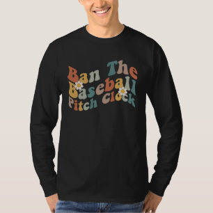 T-shirt Interdire l'horloge de lancer de baseball Citation