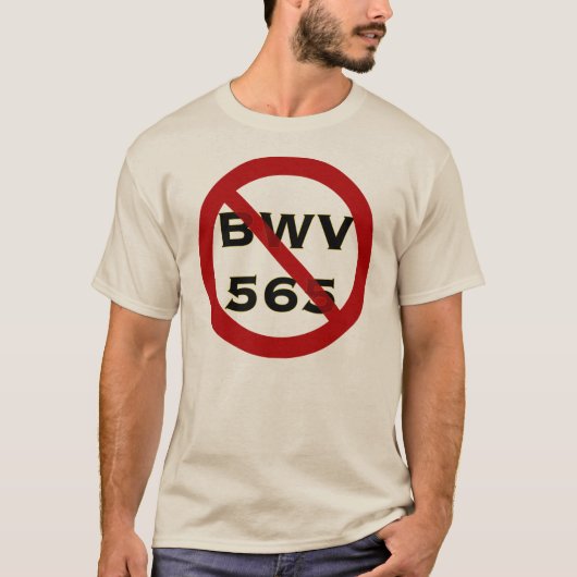 T-shirt interdit par BWV565 (Devant)