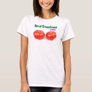 T-shirt intéressant de tomates pour la conscience