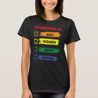 T-shirt Intéressé Ni Lgbt Pride Mois Graphic Festiv
