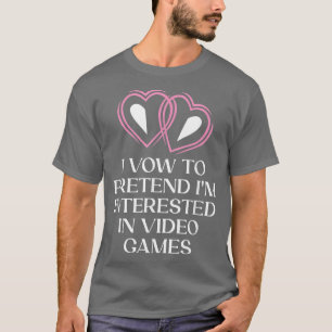 T-shirt Intérêt prédit pour les jeux vidéos Mariée Femme a