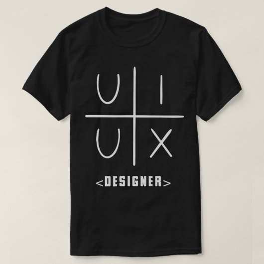 T-shirt Interface utilisateur du concepteur d'interface ut (Design devant)