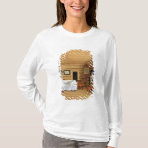 T-shirt Intérieur avec une femme assise