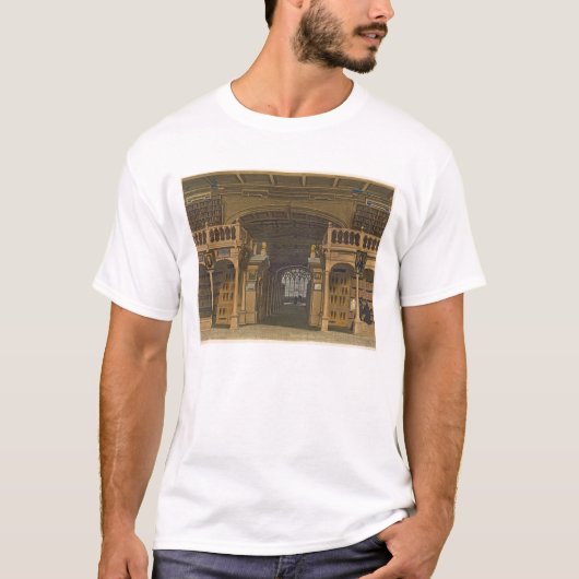 T-shirt Intérieur de la bibliothèque de Bodleian, (Devant)