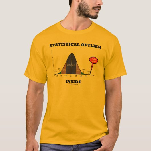 T-shirt Intérieur statistique d'annexe (humour de courbe (Devant)