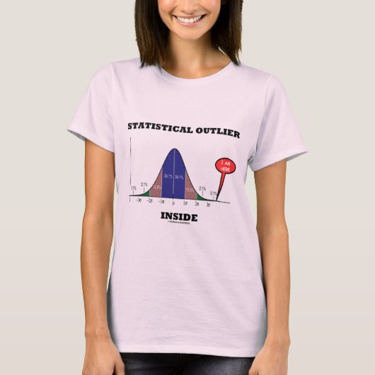 T-shirt Intérieur statistique d'annexe (humour de courbe (Devant)