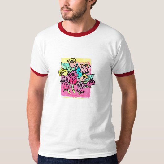 T-shirt International de CTC - roses 3 (Devant)
