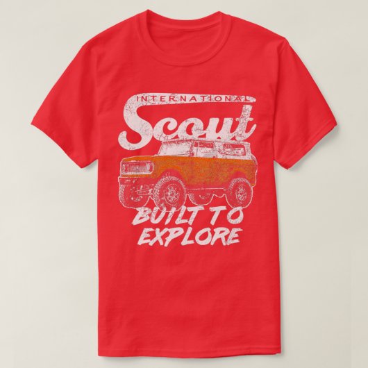 T-shirt International Harvard Scout II style rétro constru (Design devant)