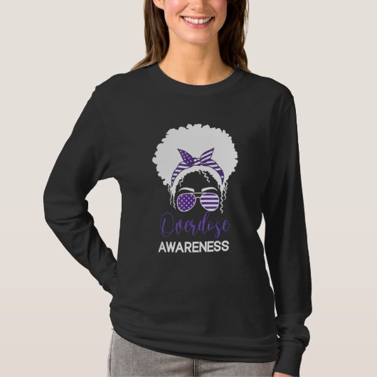 T-shirt International Overdose Awareness Day 2022 Purple R (Devant)