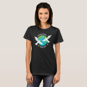 T-shirt International Peace Day Earth Pigeon For Man Woman (Devant entier)