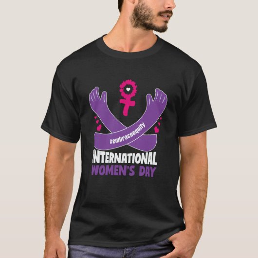 T-shirt International Women's Day 2023 Embrace Equity 8 Ma (Devant)
