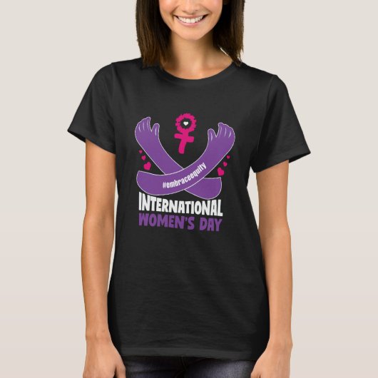 T-shirt International Women's Day 2023 Embrace Equity 8 Ma (Devant)
