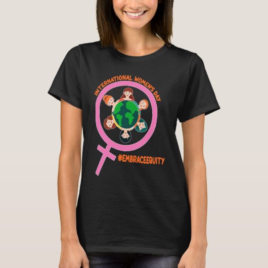 T-shirt International Womens Month Embrace Equity (Devant)