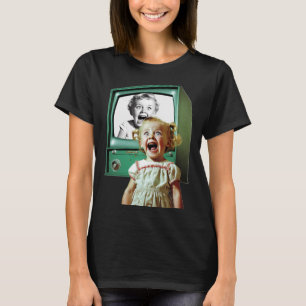 T-shirt Internet a tué le Carré de télévision Eyes