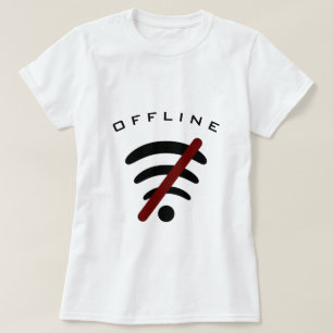 T-shirt internet amusant hors ligne - Texte person