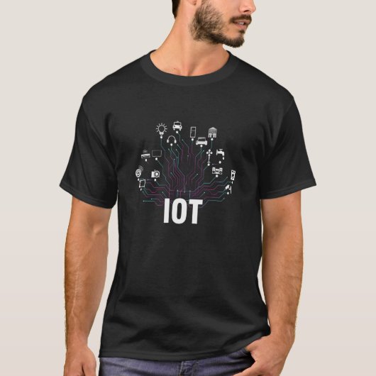 T-shirt Internet Des Objets IoT Data Analytics Science Tra (Devant)
