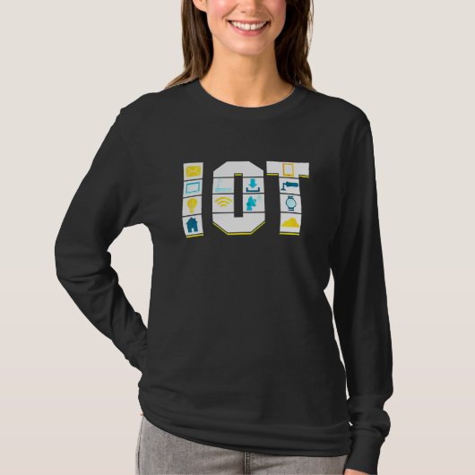 T-shirt Internet Des Objets Science Data Analytics Transfe (Devant)