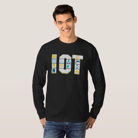 T-shirt Internet Des Objets Science Data Analytics Transfe (Devant entier)