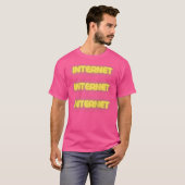T-shirt Internet Internet Internet Baseball (Devant entier)