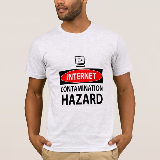 T-shirt Internet - risque de contamination (Devant)