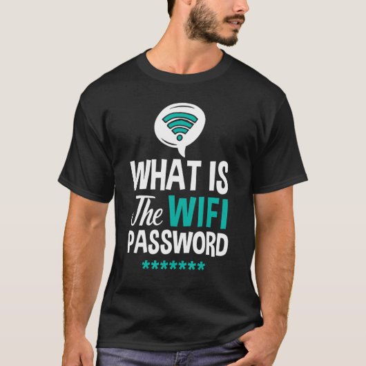 T-shirt Internet Routeur Wifi Mot De Passe Citations Ordin (Devant)