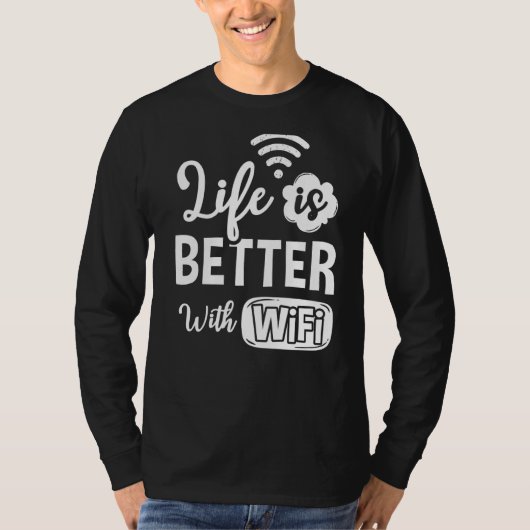 T-shirt Internet Routeur Wifi Mot De Passe Citations Ordin (Devant)