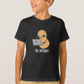 T-shirt Internut Funny Internet Peanut Pun Dark BG (Devant)