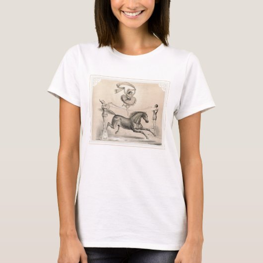 T-shirt Interprète De Cirque Qui Saute Sur Un Gros Ruban (Devant)