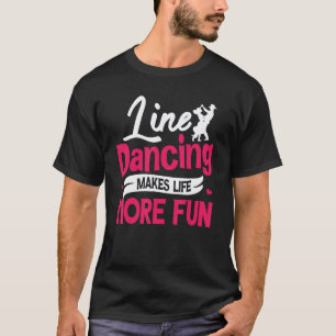 T-shirt Interprète de danse en ligne Danse de groupe choré