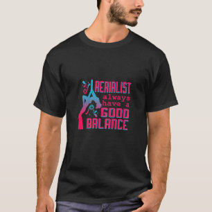 T-shirt Interprète De Soie Aérienne Et Exercice Aérien Si