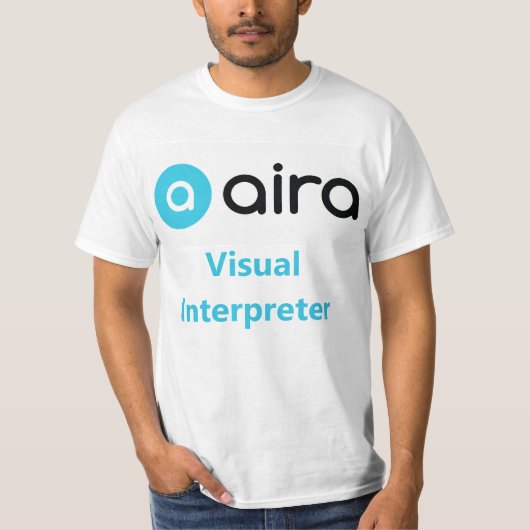T-shirt Interprète visuel Aira (Devant)